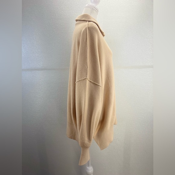 NWT Womens Long Sleeve Button Up Drop Shoulder Sweaters Fall Oversized - Picture 9 of 17